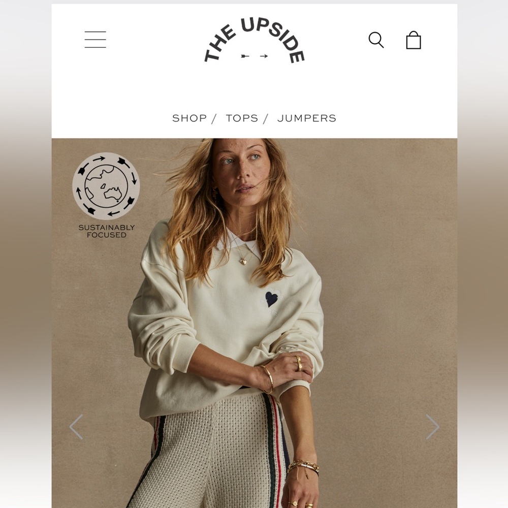 The Upside- PASCAL COLLARED CREWNECK SWEATSHIRT